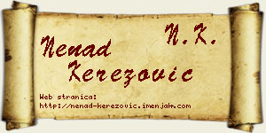 Nenad Kerezović vizit kartica